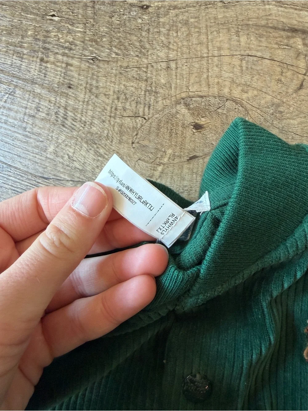 Ralph Lauren Baby Boy Green Knit Corduroy Snap Button Baseball Jacket 6M